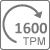 Toerental 1600 rpm