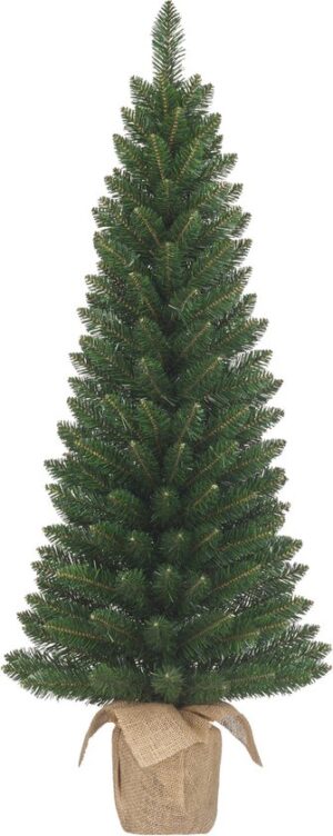 Black Box Trees Gerlos Kunstkerstboom in Jute - Kunst Kerstboom H90 x Ø41 cm - Groen
