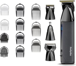 BaByliss Super-X Metal Series Multigroom MT991E - Special Edition - Draadloos - Precisietrimmer, neustrimmer, foilshaver