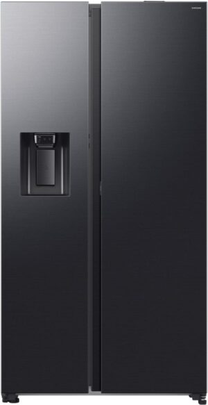 Samsung Series 8 RS80F67KCF, Vrijstaand, Amerikaanse deur, Zwart, 2 deur(en), Premium Black Steel, 36/64