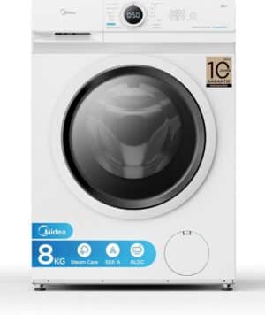 Midea MF10EW80B Wasmachine - 8 kg - 1400 rpm - Duits Display