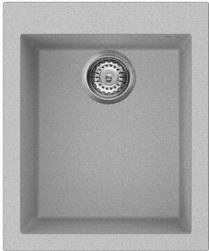 Smeg rechthoekige spoelbak met één kom, 40 cm, Universal Quadra VZ40B, wit