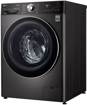 LG F24V92BSTA wasmachine Voorlader 12 kg 1360 RPM Zwart Frans Display