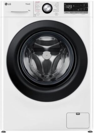 LG F94R50WHS wasmachine Voorlader 9 kg 1360 RPM Wit Frans Display