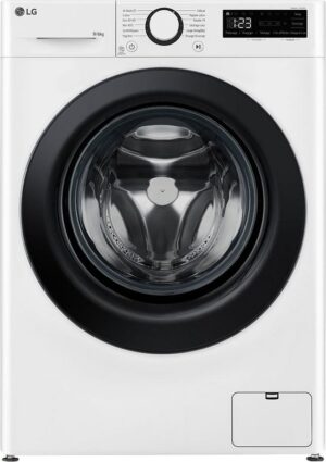 LG F964R35WR, Voorlader, Vrijstaand, Wit, Links, Zwart, Zwart, Frans Display