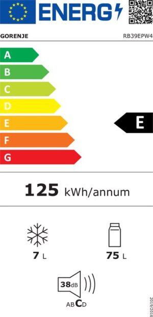 Gorenje RB39EPW4 combi-koelkast Vrijstaand 95 l F Wit