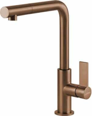 SMEG MD22CUX Keukenmengkraan - uittrekbare handsproeier - koper PVD