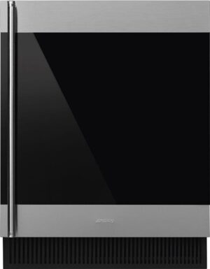 Smeg CVI338RX3 wijnkoeler Compressorwijnkoeler Ingebouwd Zwart, Roestvrijstaal 38 fles(sen)