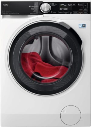 AEG LWR8E80610, Voorlader, Wasmachine, Duits Display