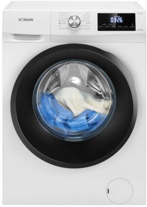 Bomann® Wasdroger 8 kg wassen, 5 kg drogen, invertermotor, 1400 omw/min, WAT 7186 wit - Duits Display