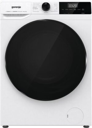 Gorenje WDAM854AP, Voorbelading, Vrijstaand, Wit, Duits Display