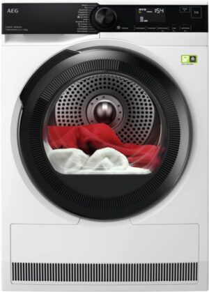 AEG Series 8000 TR8T75780, Vrijstaand, Voorlader, Warmtepomp, Duits Display