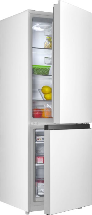 Hanseatic HKGK14349DBI Koel-vriescombinatie Vrijstaand 143 cm Zwart – 180 l, FreshZone