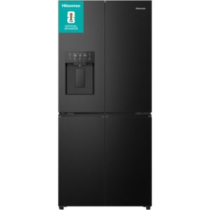 Hisense RQ5P470SYFD PureFlat Amerikaanse Koelkast 483 l – NoFrost, Waterdispenser, Zwart
