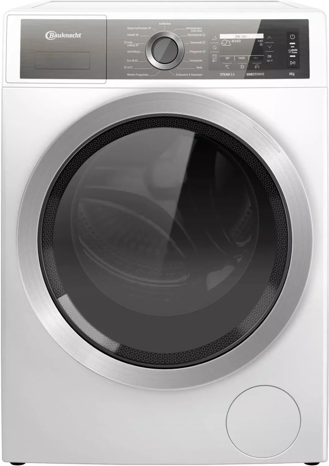Bauknecht B7X 89E SILENCE DE Wasmachine 8 kg 1400 tpm – Voorlader Duits Display