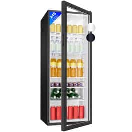 Bomann KSG 7289 Glasdeur Koelkast Zwart – Display/horeca-stijl