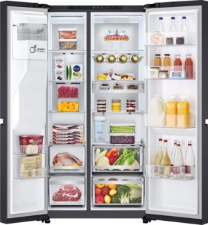 LG GSLE91EVAB Amerikaanse Koelkast Side-by-Side 623 l – Zwart, Energieklasse B