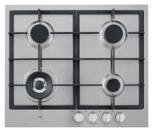 ETNA KG959RVSA Gaskookplaat 59 cm – 4 branders met wokbrander, RVS