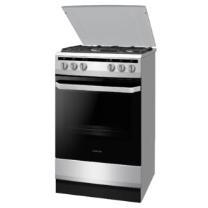 Inventum VFG5020GRVS Gasfornuis 50 cm – Heteluchtoven 62 l, RVS