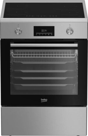 Beko FBMA6930GX Inductiefornuis 60 cm – Oven 72 l met AirFry, RVS