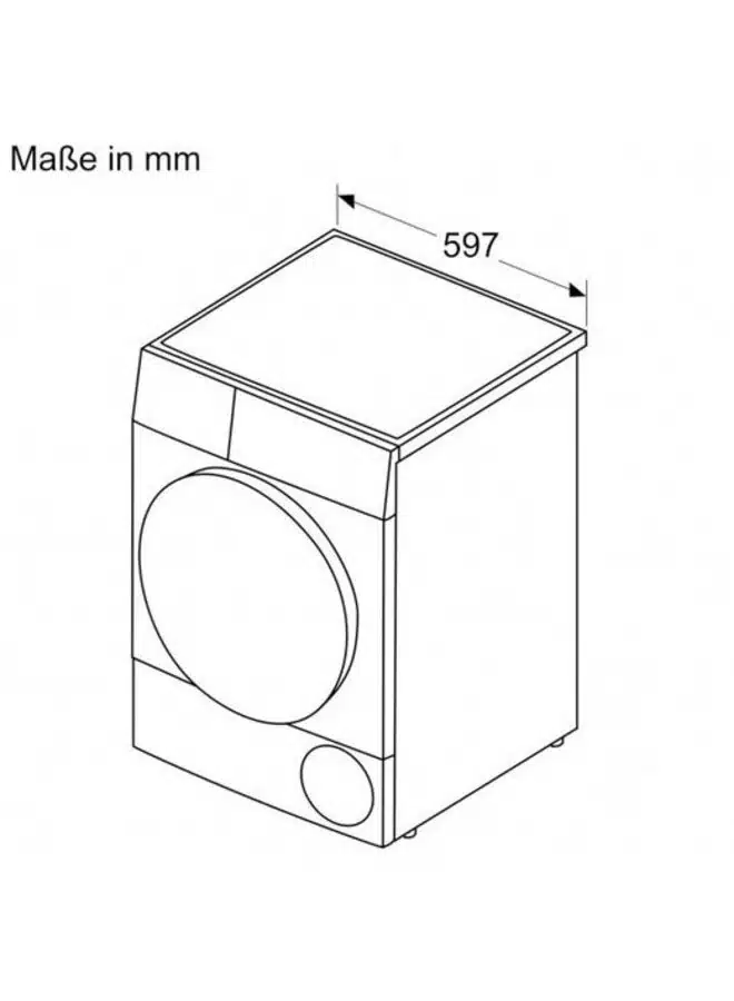 Siemens iQ700 WQ35B2B30, Vrijstaand, Voorlader, Warmtepomp, Wit, Draaiknop, Rechts - Afbeelding 3