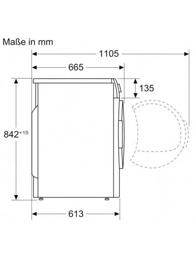 Siemens iQ700 WQ35B2B30, Vrijstaand, Voorlader, Warmtepomp, Wit, Draaiknop, Rechts - Afbeelding 2