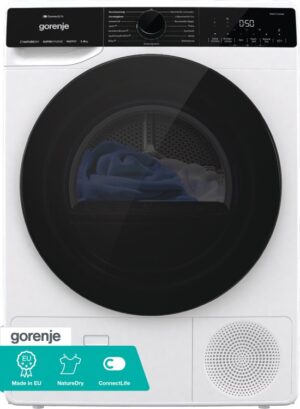 GORENJE DPNA83W Warmtepompdroger (8 kg, energie-efficiëntieklasse: C, 62 dB(A)), wit) Duits display