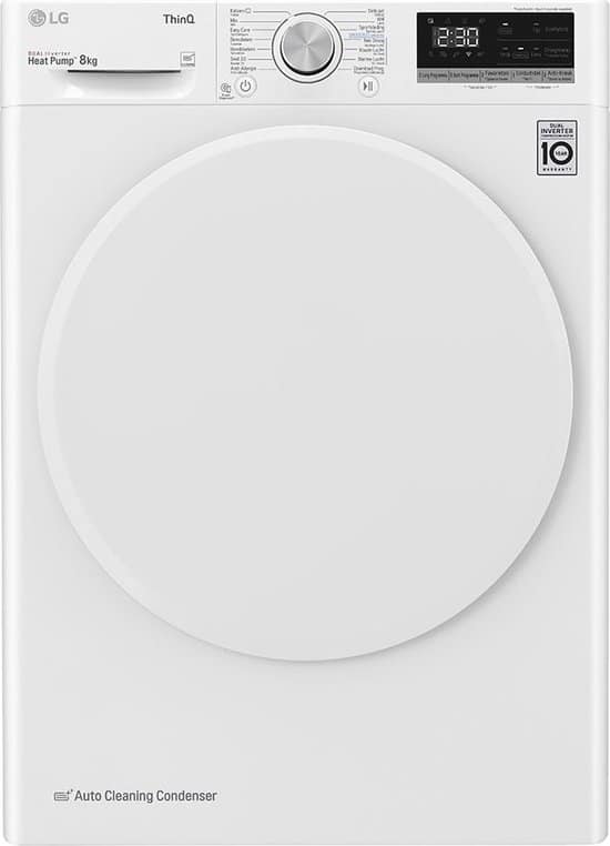 LG | RH80V5AV0N - Warmtepomdroger - 8 kg
