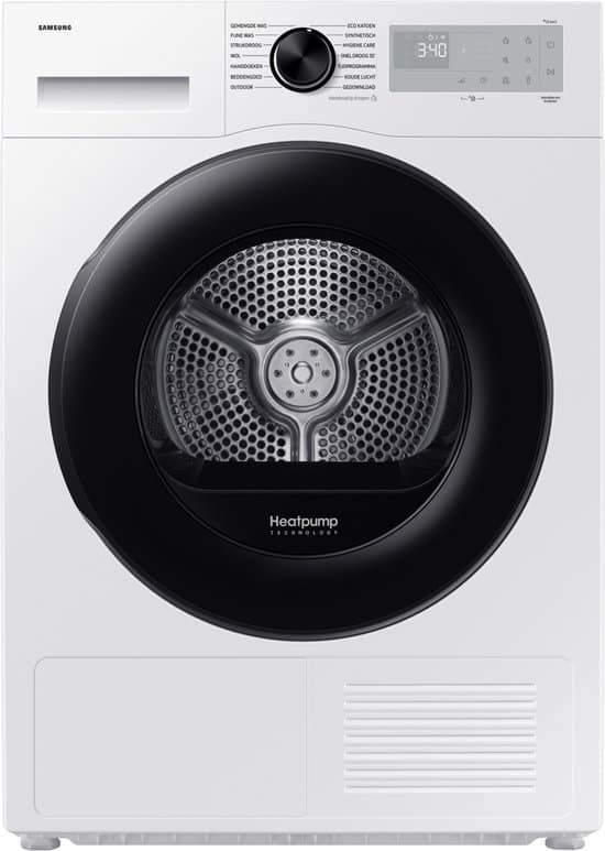SAMSUNG DV90DG52A0AHEN 5000-serie - Warmtepompdroger - 9 kg - 65 dB - Energielabel C - Frans Display