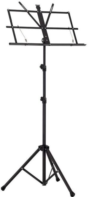 Lessenaar - Boston MS-50-BK - Opvouwbaar - Extra hoog - 50x23cm blad - Met draagtas - Zwart