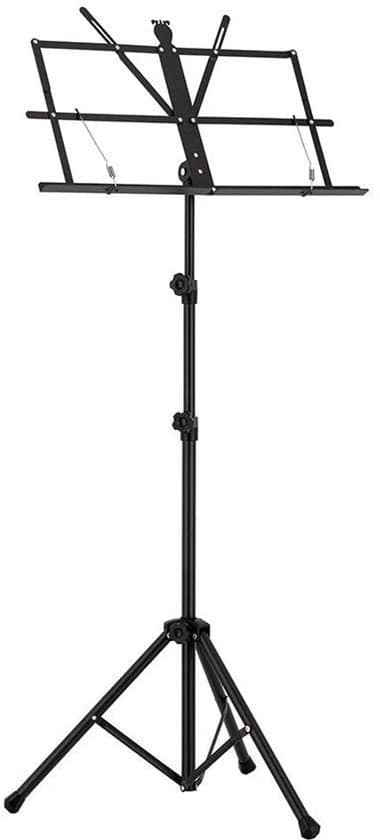 Lessenaar - Boston MS-50-BK - Opvouwbaar - Extra hoog - 50x23cm blad - Met draagtas - Zwart