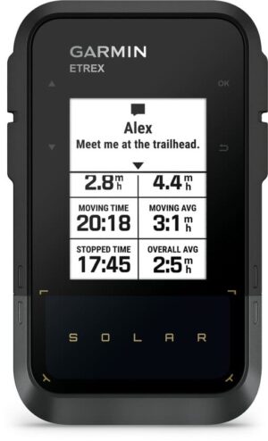 Garmin eTrex Solar handheld gps – zonne-energie, multiband, 2,2 inch
