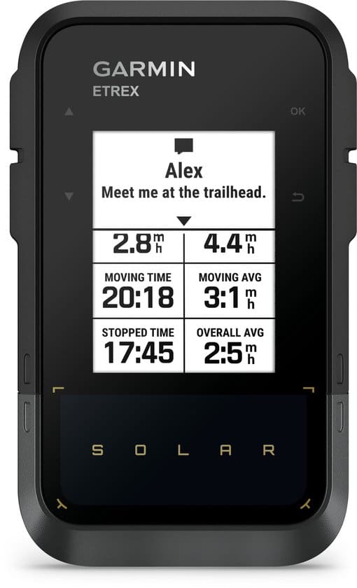 Garmin eTrex Solar handheld gps – zonne-energie, multiband, 2,2 inch