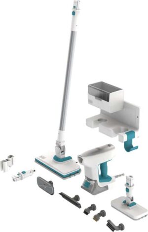 BLACK+DECKER BHSM15FX10-QS stoommop – 1500 W, handstoomreiniger, 10 accessoires