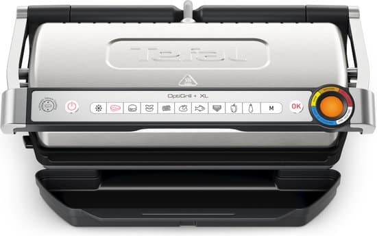 Tefal OptiGrill+ XL GC727D contactgrill – 9 programma's, 2000 W, rvs