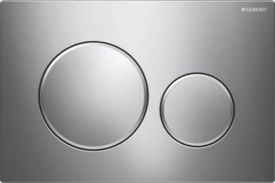 Geberit Sigma20 bedieningsplaat – 2-toets, chroom