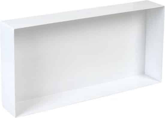Plieger Inbox inbouwnis waterproof – 60 x 30 cm, rvs, wit