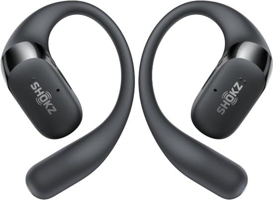 Shokz OpenFit 2 open-ear oordopjes – tot 48 uur accu, IP55, zwart