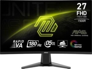 MSI MAG 27C6F curved gamingmonitor – 27 inch, Full HD, 180 Hz