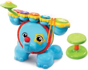 VTech Rock & Leer Drumstel muziekspeelgoed – met krukje en drumstokjes