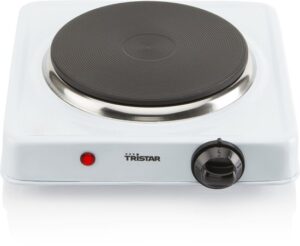 Tristar KP-6185 elektrische kookplaat – 1 kookzone, 1000 W, wit