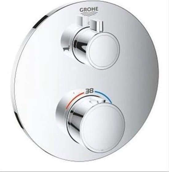 GROHE Grohtherm afbouwdeel inbouwthermostaat – bad/douche-omstelling, chroom