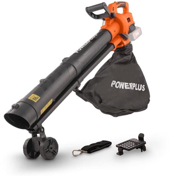 Dual Power Accu-bladblazer POWDPG75270 - Bladblazer op batterij van 40 V, 3-in-1: versnipperen, blazen en zuigen, maxima
