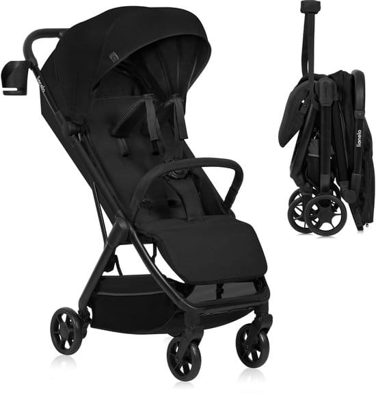 Lionelo Julie Air reisbuggy – 7,5 kg, automatisch inklapbaar, ligstand
