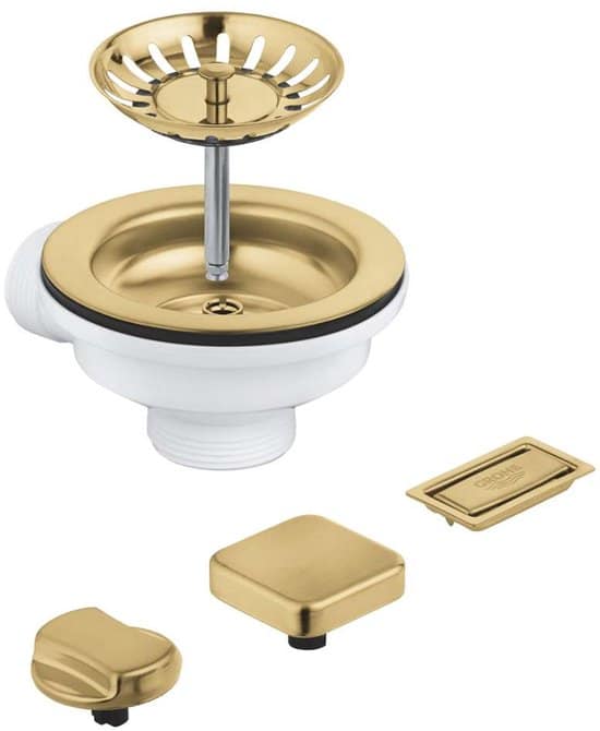 GROHE 40996GN0 afvoergarnituur voor spoelbak – geborsteld Cool Sunrise