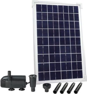 Ubbink SolarMax 600 fonteinpomp op zonne-energie – max. 610 l/u, 2 sproeikoppen