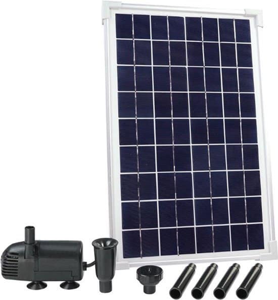 Ubbink SolarMax 600 fonteinpomp op zonne-energie – max. 610 l/u, 2 sproeikoppen