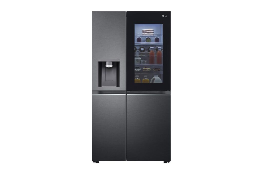 LG Amerikaanse koelkast GSXE81EVBD InstaView - 628 liter - Zwart - Energielabel D