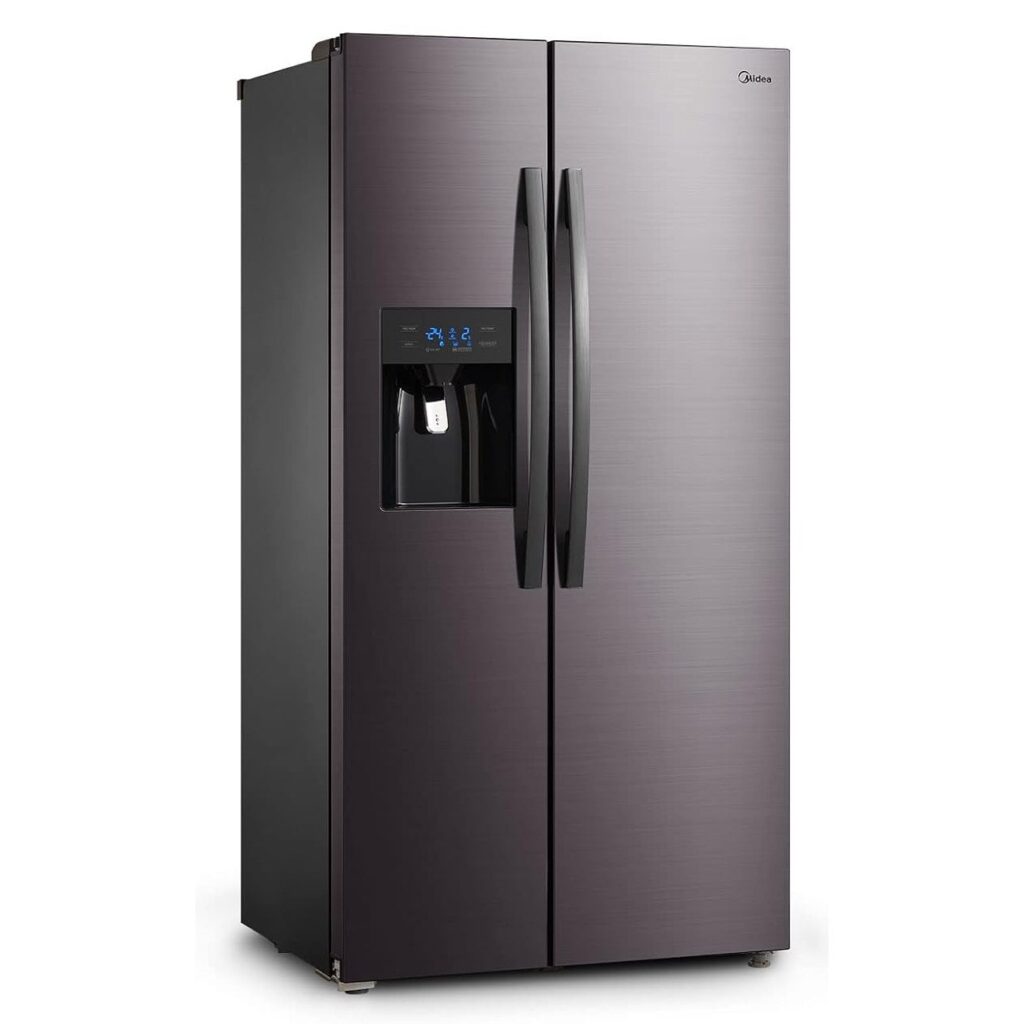 Midea KS-DDX 6.32 WT amerikaanse koelkast – No Frost, 520 liter, energielabel D